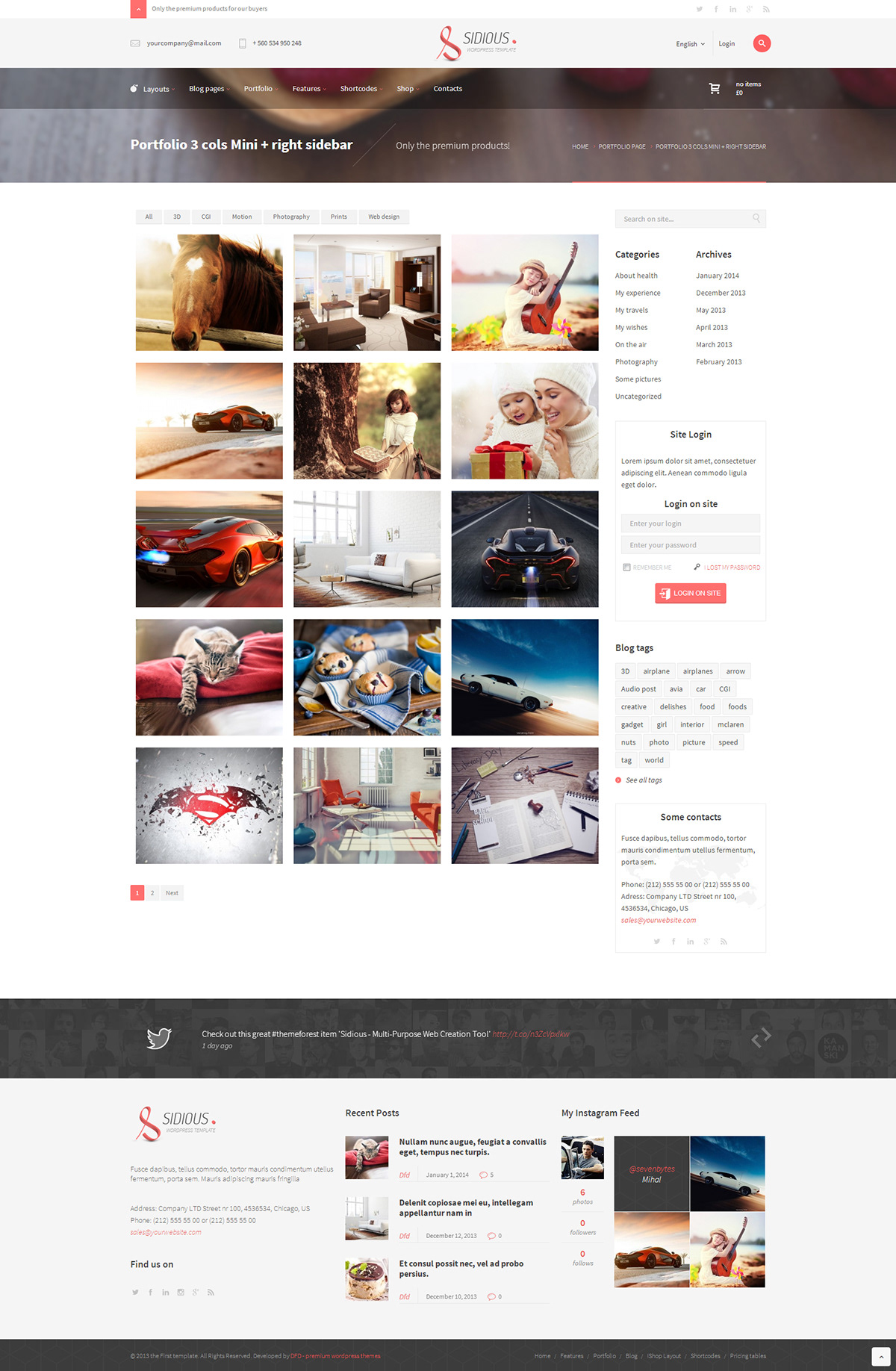Website Webdesign clean modern corporate creative portfolio Responsive Woocommerce