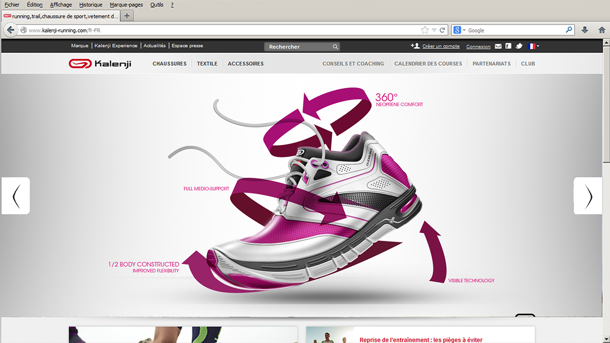 sport footwear running shoe design Render photoshop kalenji run patternmaking
