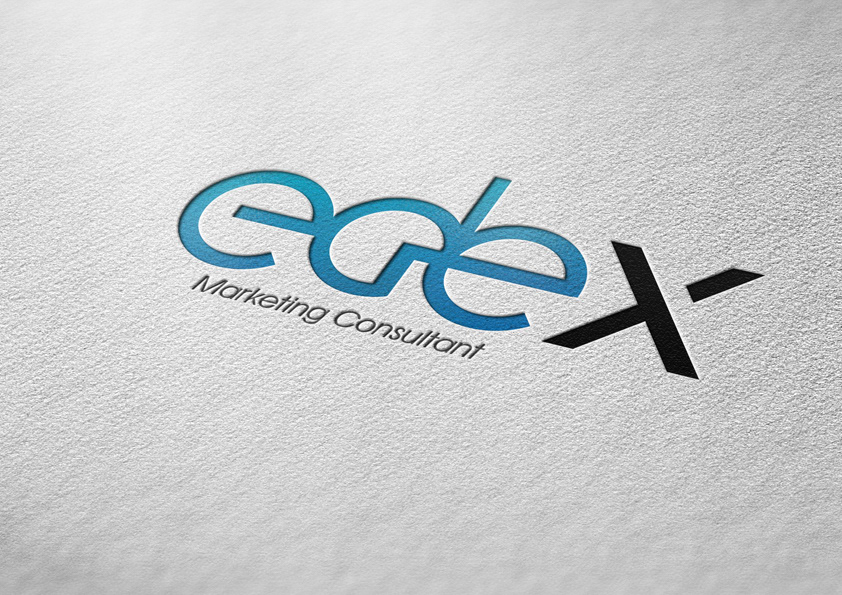 logo stationary marketing   bussiness card edex consultant design identity graphic black White blue