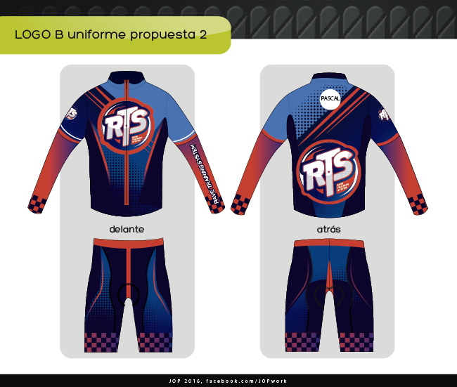 uniform logo system cyclists Travel Bike color
