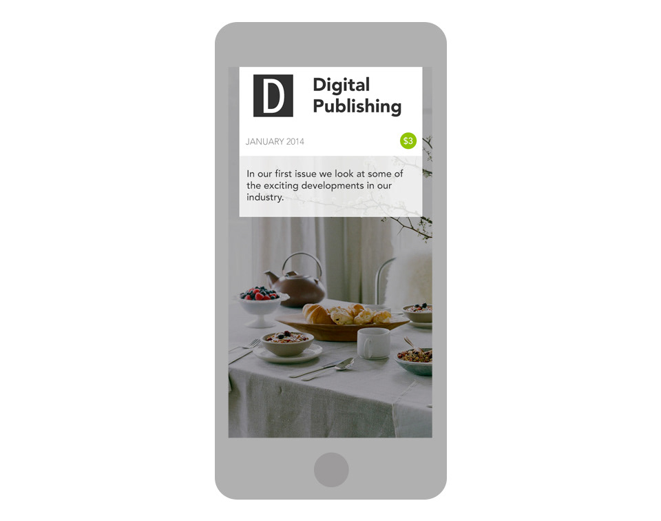 magazine digital clean White iPad tablet mobile Minimalism