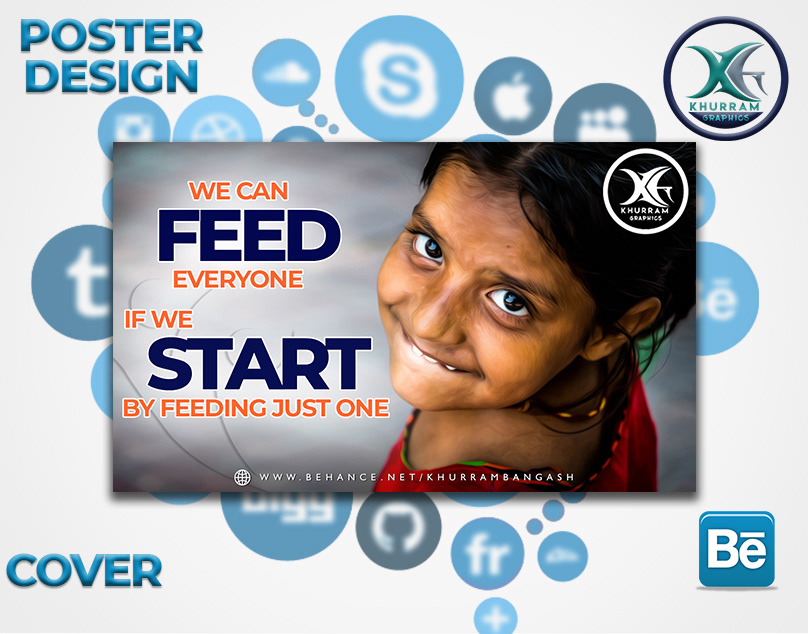 banner Behance designs branding  chairity donations khurram graphics marketing   needy people poster sleep hungry