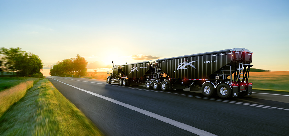 Advertising  CGI compositing Hauler trailer transportation Truck