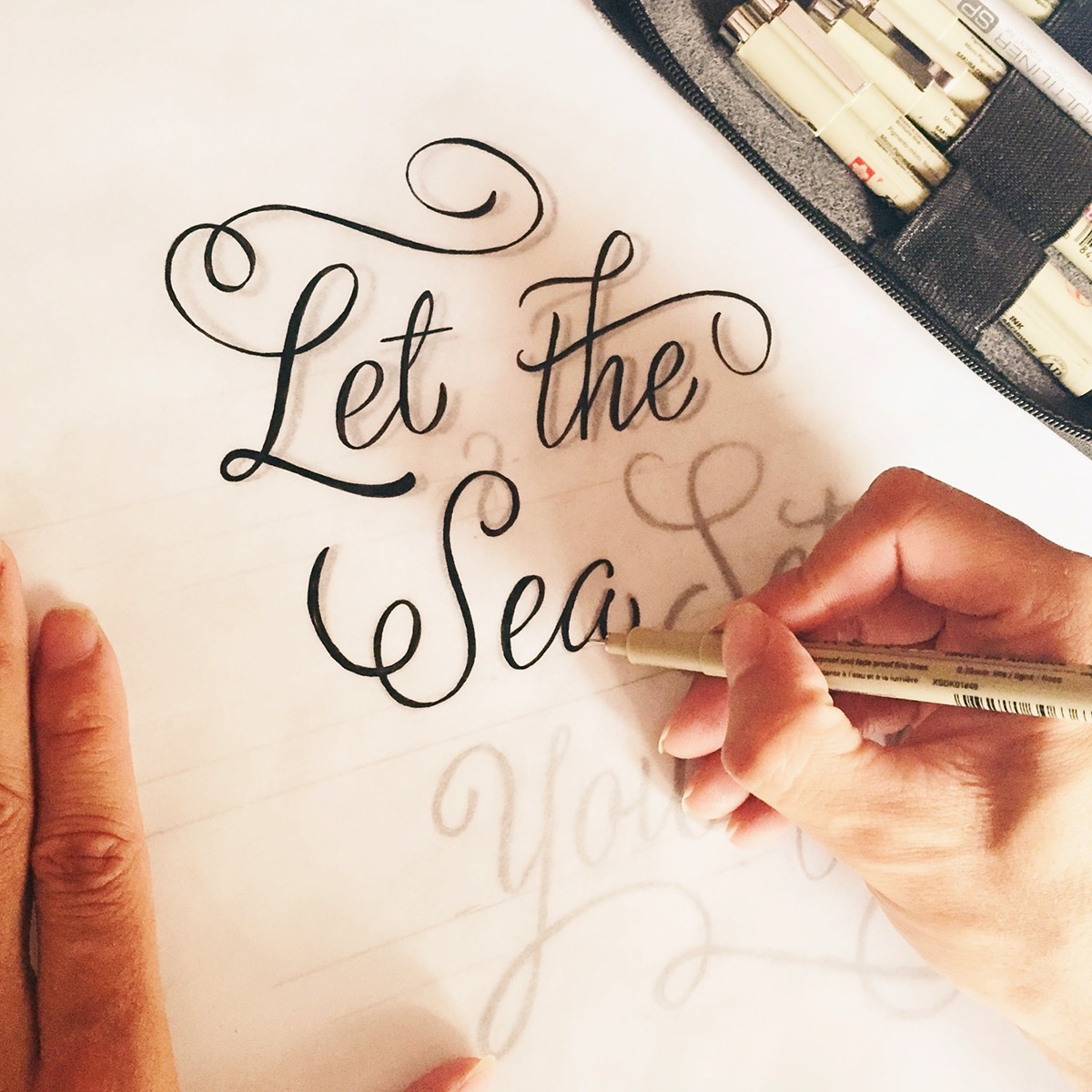 lettering Handlettering inspiration quote leogomez letteringprocess process