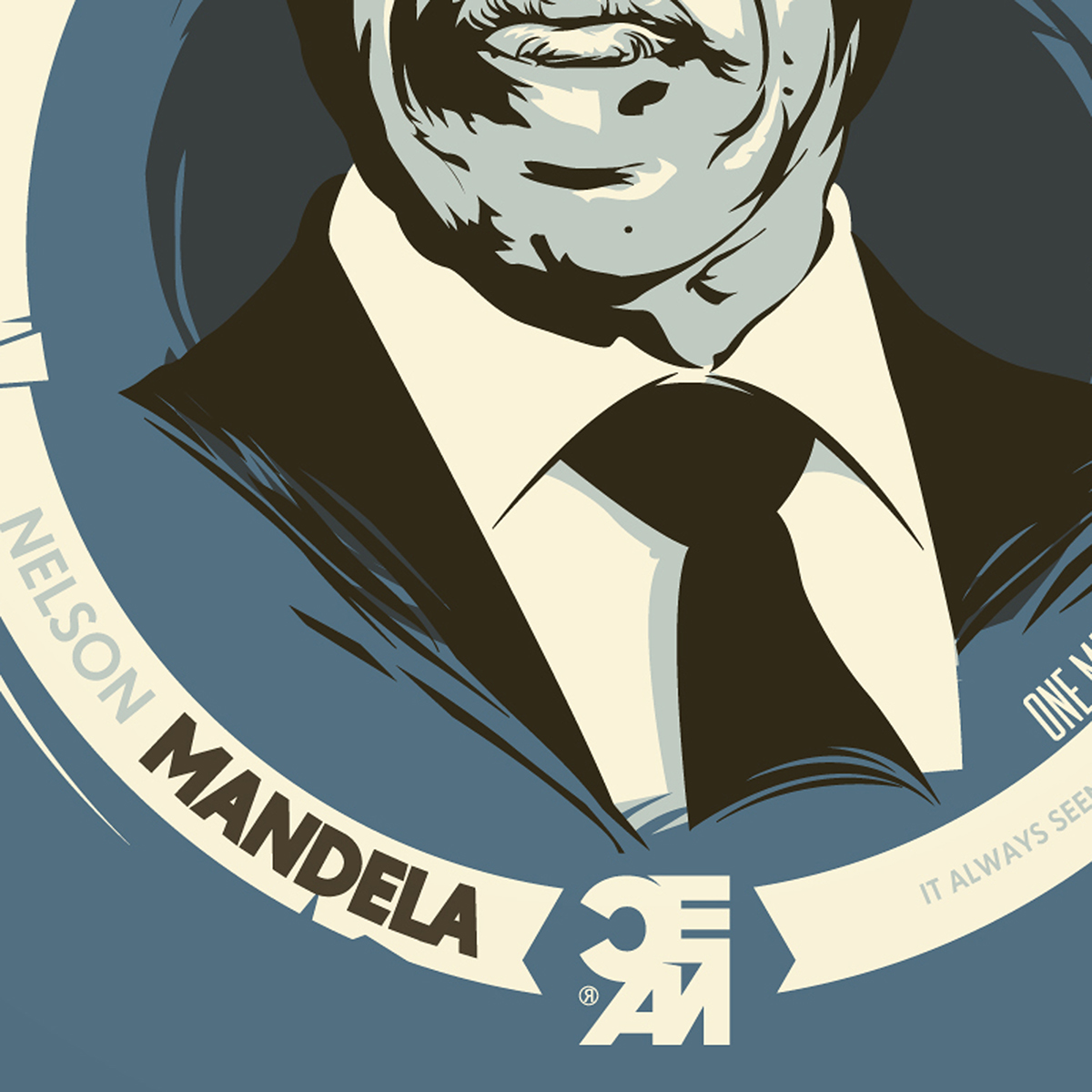 nelson  Mandela CEAN alternative t-shirt SkinCover south africa resistance