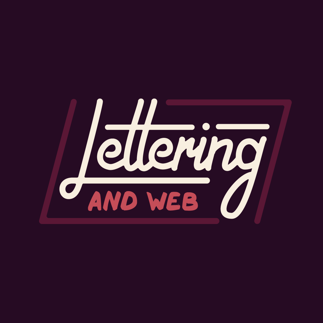 lettering Handlettering Web typography  