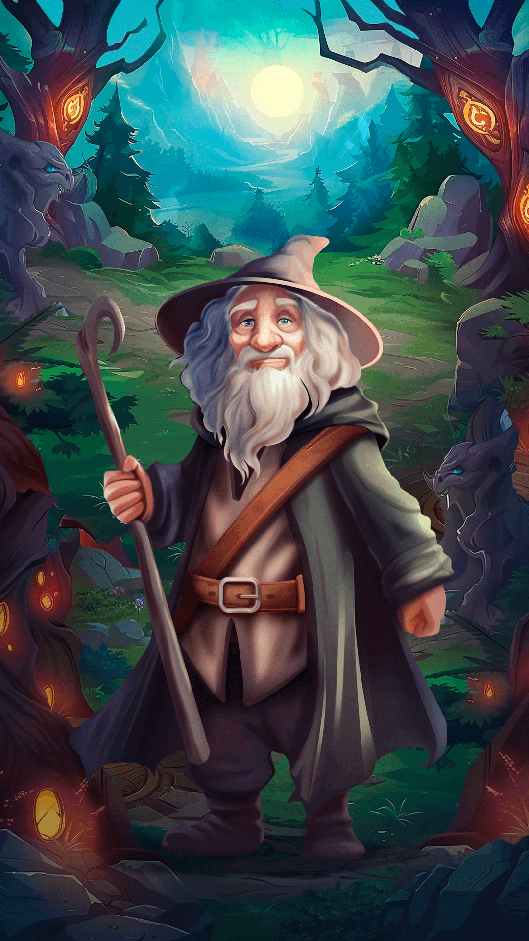 digital illustration Graphic Designer Character design  Digital Art  concept gandalf Tolkien the Hobbit fantasy concept art
