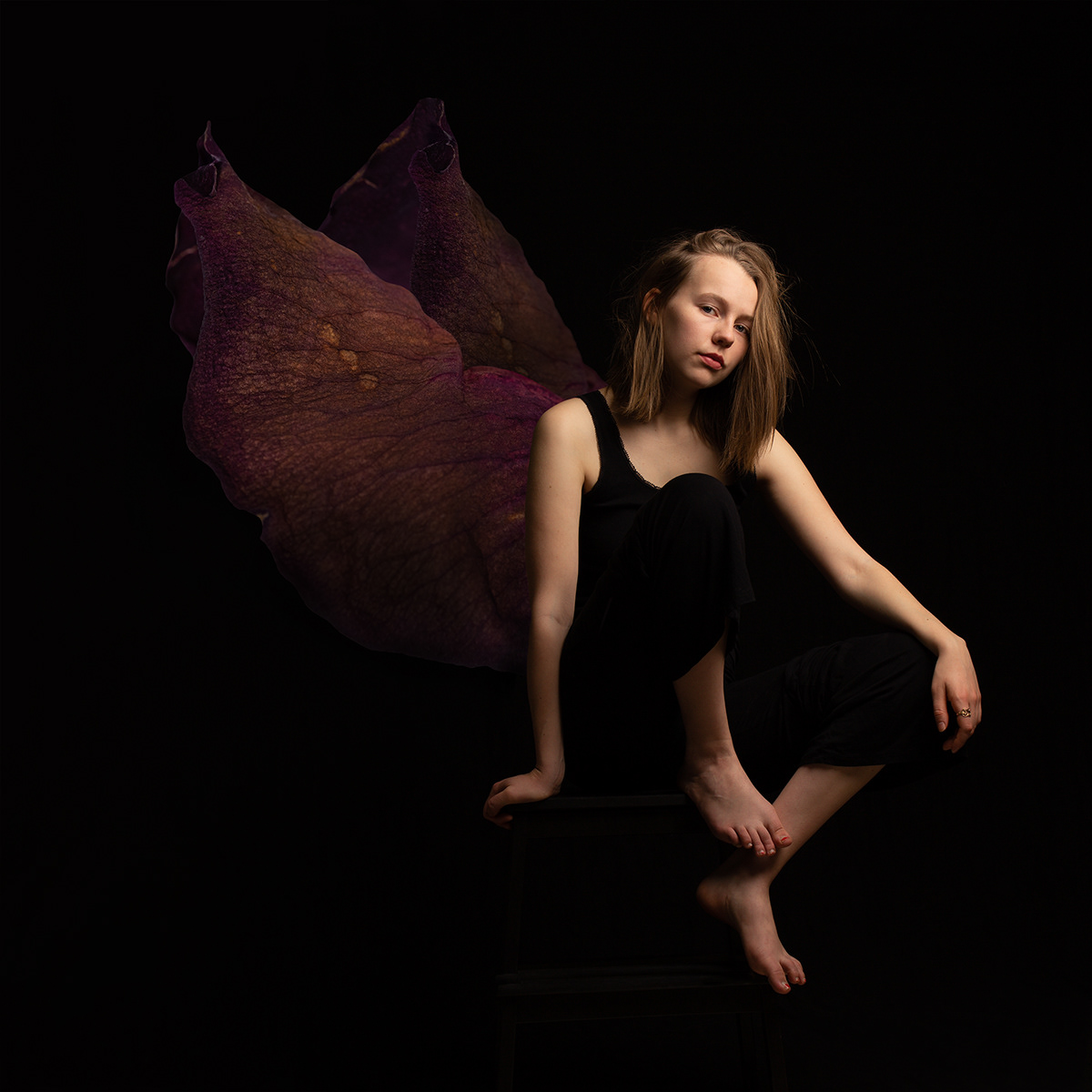 girl Photography  photoshop portrait studio wings