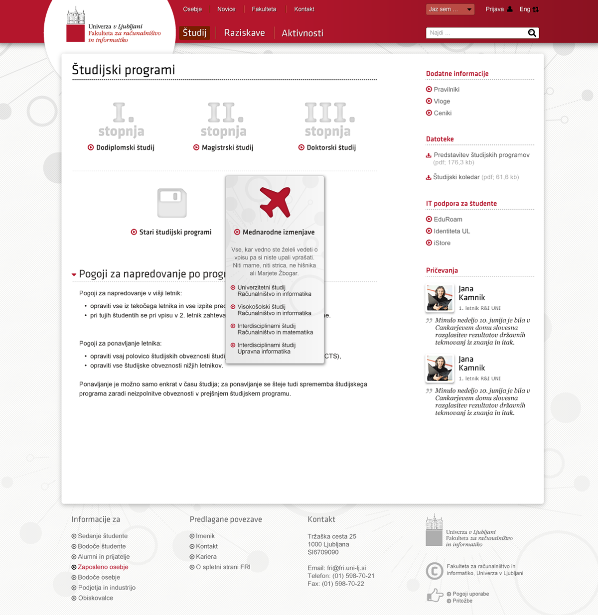 fri Faculty of computer and information science D·Labs website redesign