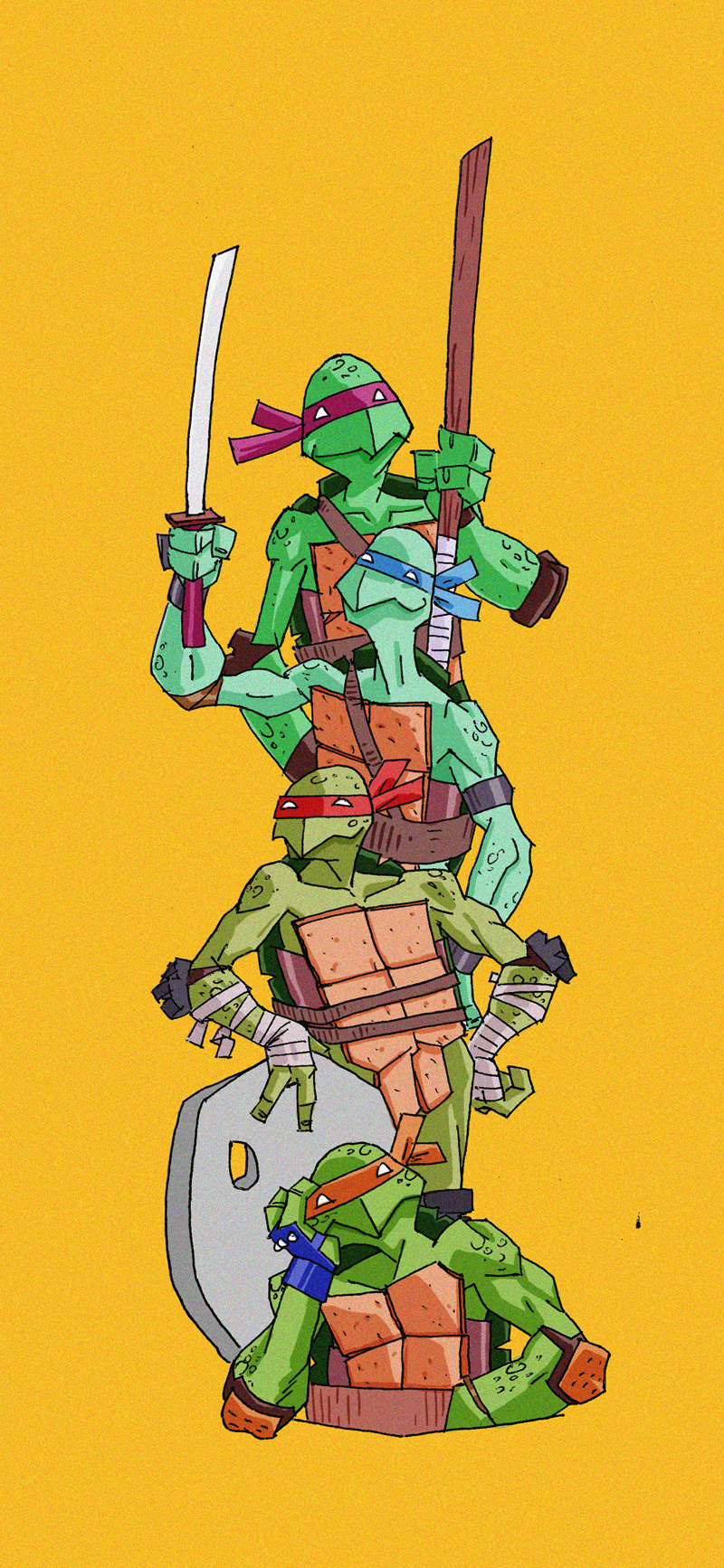 TMNT raphael Leonardo Donatello michaelangelo teenage mutant ninja Turtles 
