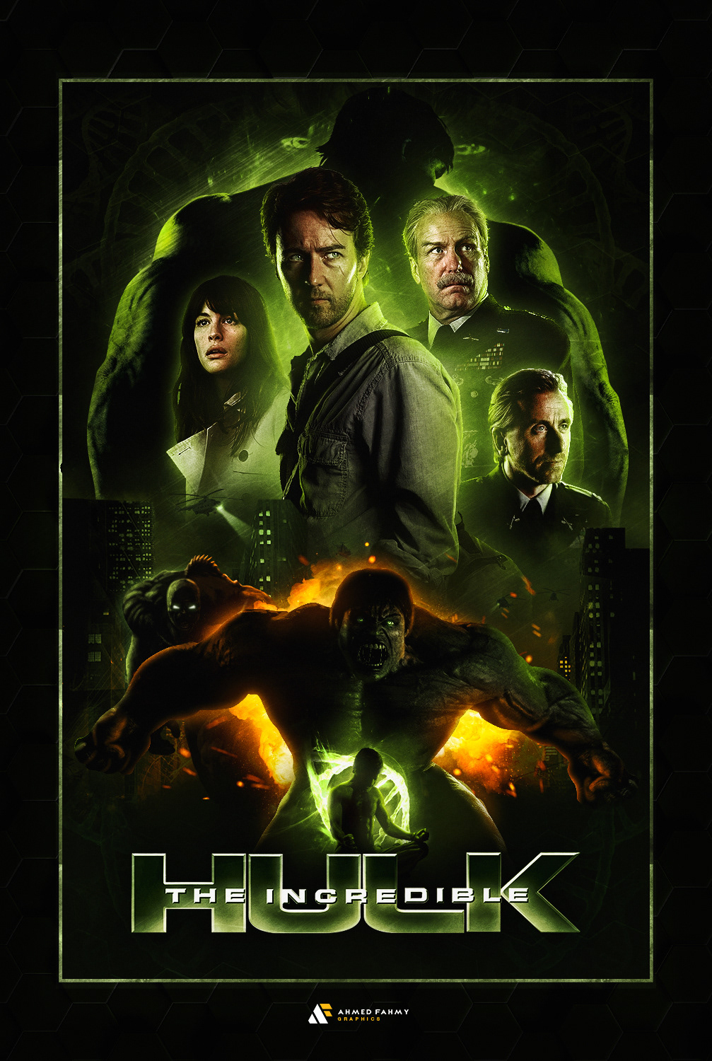 Edward Norton Hulk hulk smash marvel marvel comics mcu movie poster The Incredible Hulk
