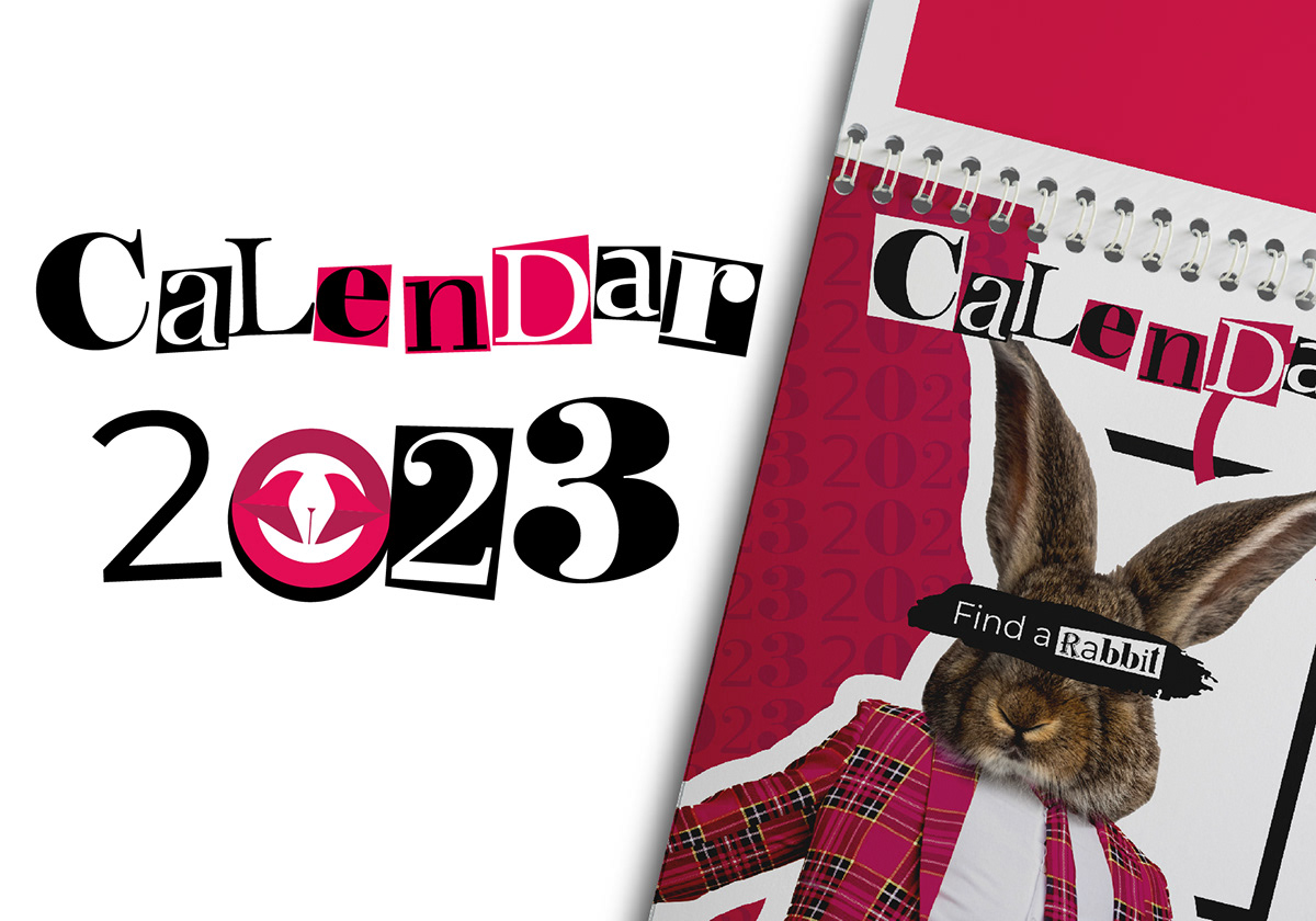 2023 calendar calendar calendar design design new year typography   дизайн календарь