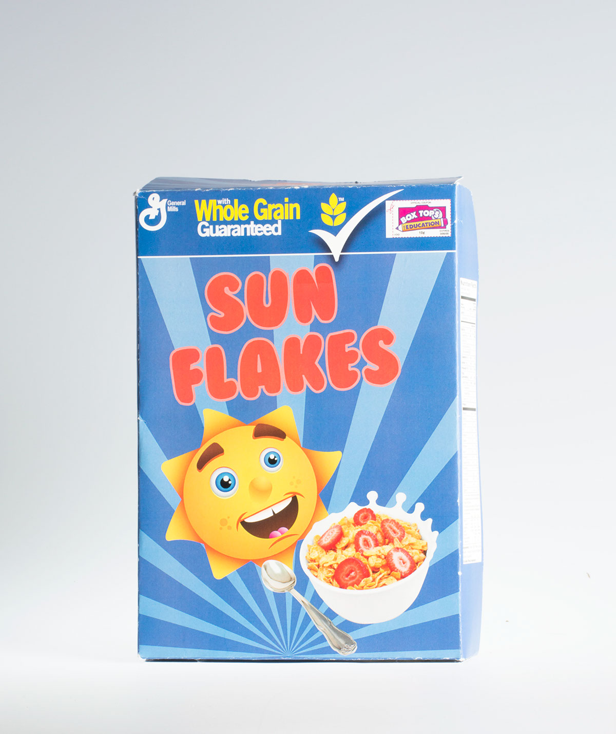 cereal box Cereal box sun flakes healthy Heart Healthy