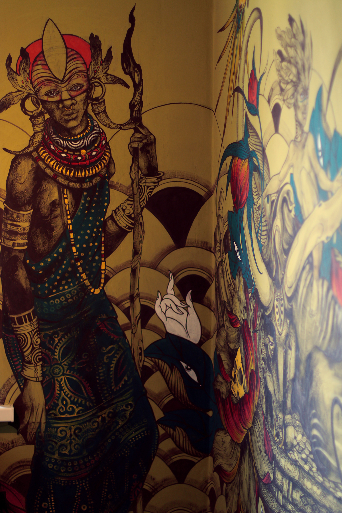 Aygerim Djumataeva Ramamurty art africa Mural