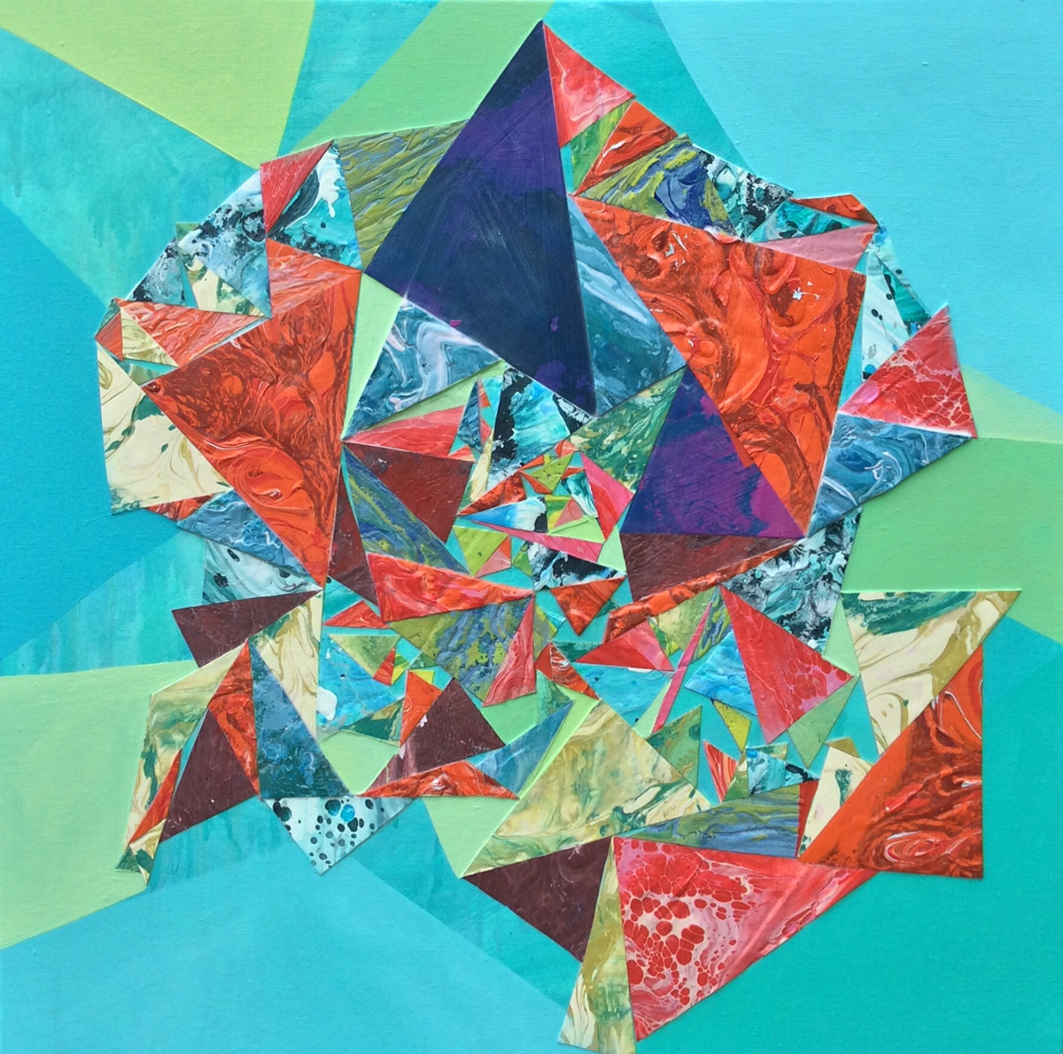 painting   Triangles Tessellation fractals geometry