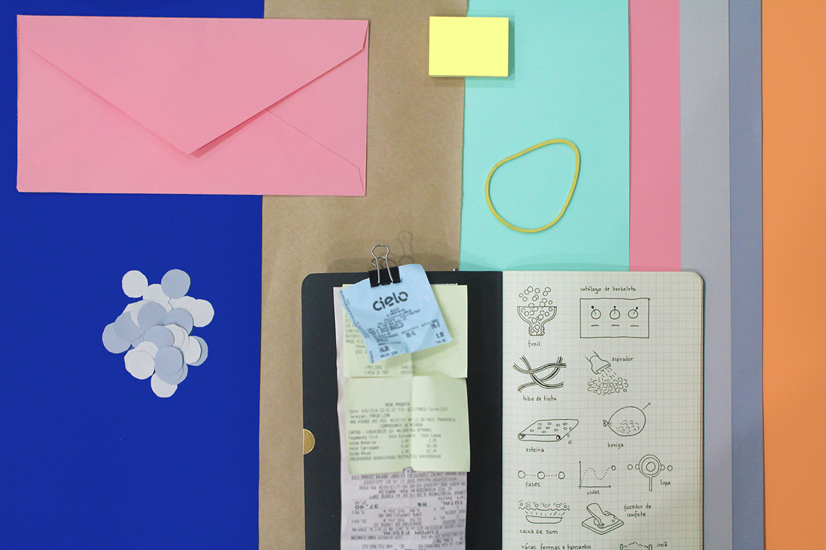 stopmotion confetti colorful craft paper origami 