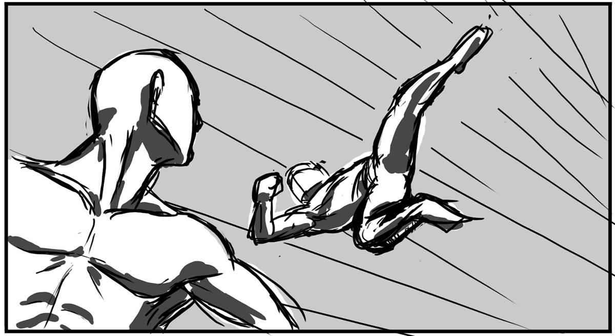 Thesis: Comic Book Fights Through Storyboarding on Behance