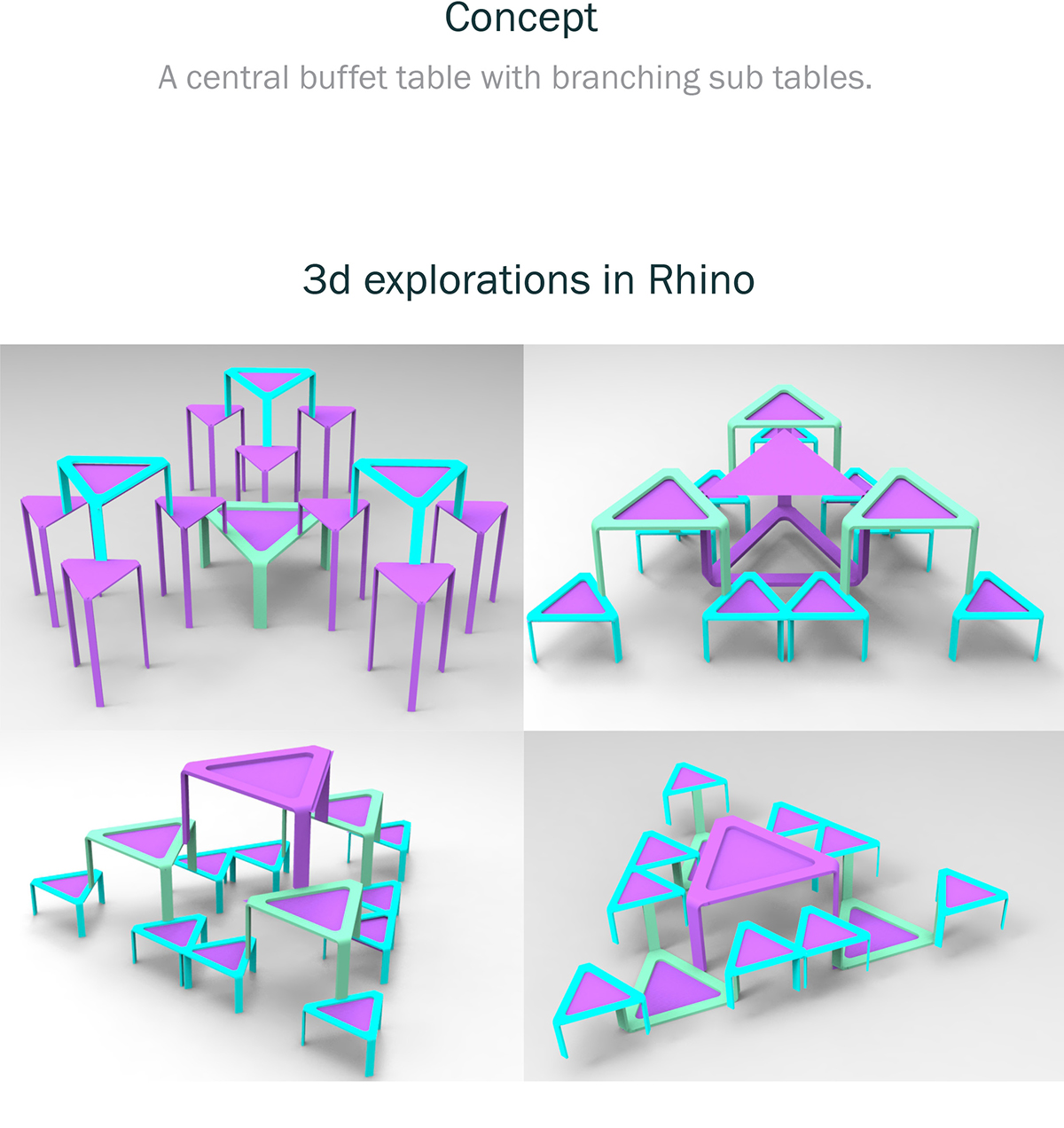 geometry furniture table design