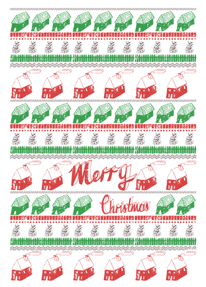 Greetings card Christmas stationary