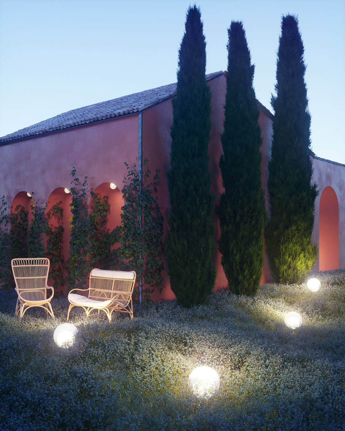 3ds max architecture CGI concept corona renderer Italy summer