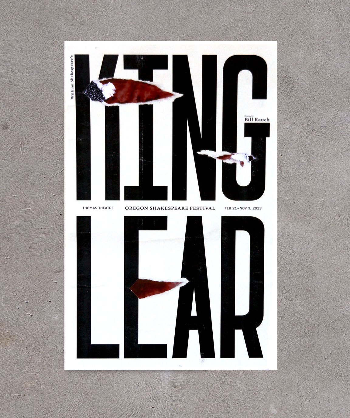 king lear layers RIP poster Oregon shakespeare festival