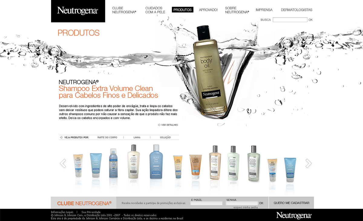 Neutrogena Johnson & Johnson site Website beauty
