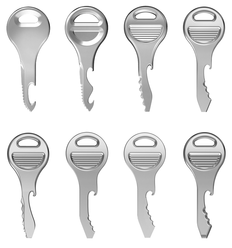 key tool multitool invention keyring pocket steel opener indiegogo trident design bottle opener screwdriver quickey crowdfund Kickstarter