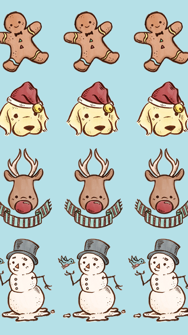 Christmas wallpaper free download festive pattern children's