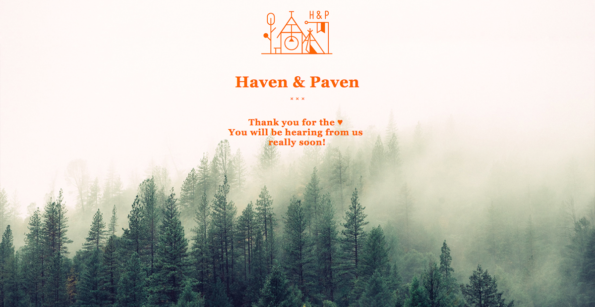 Haven&paven Website design Layout pink