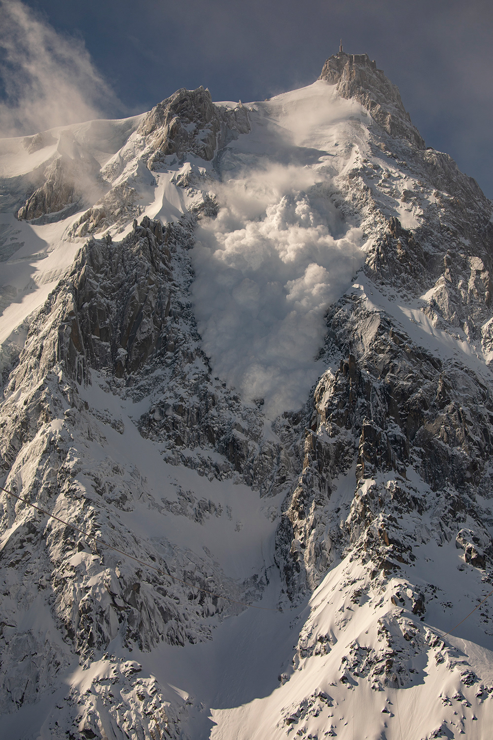 alps aiguille france mountains top Avalanche color man kruk aiguilledumidi