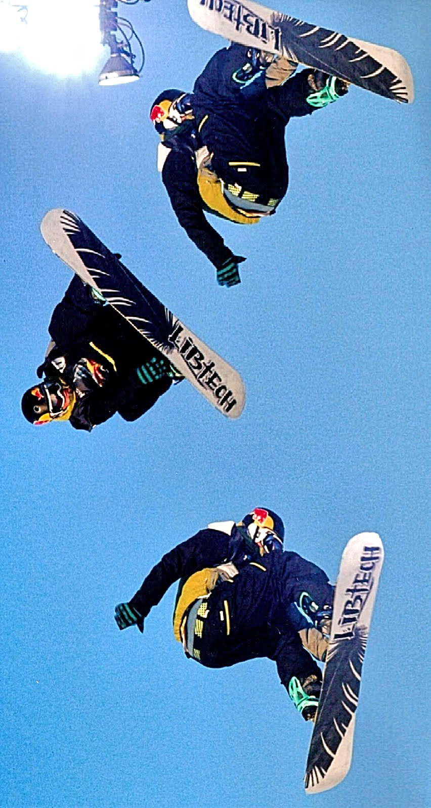 Red Bull professional snowboarders