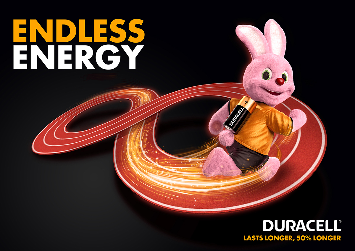 DURACELL battery energizer Brazil rio Olympic Games bunny energy key visual ultra power duracell bunny PROCTER & GAMBLE