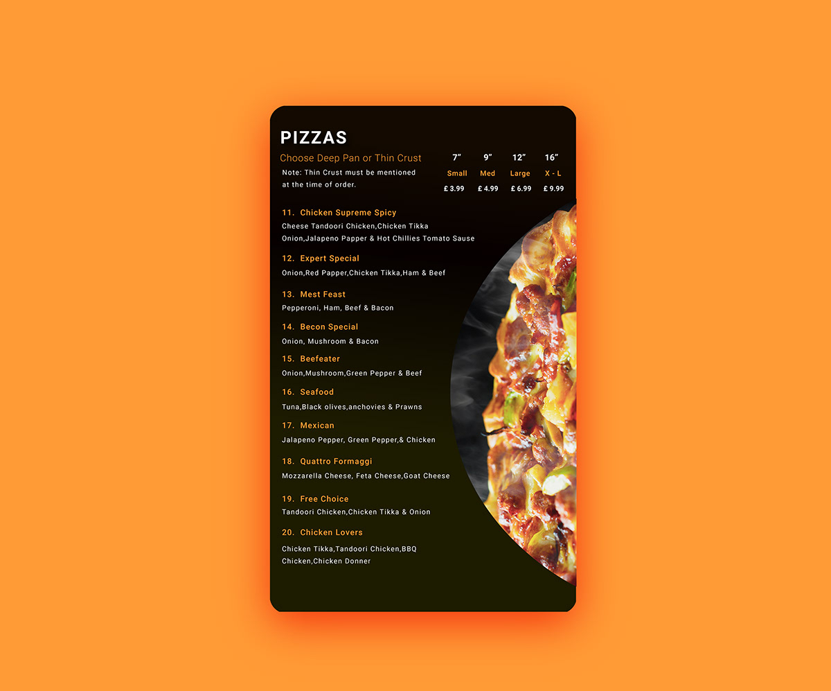 menu design pizza menu Design Inspiration food menu graphic design 