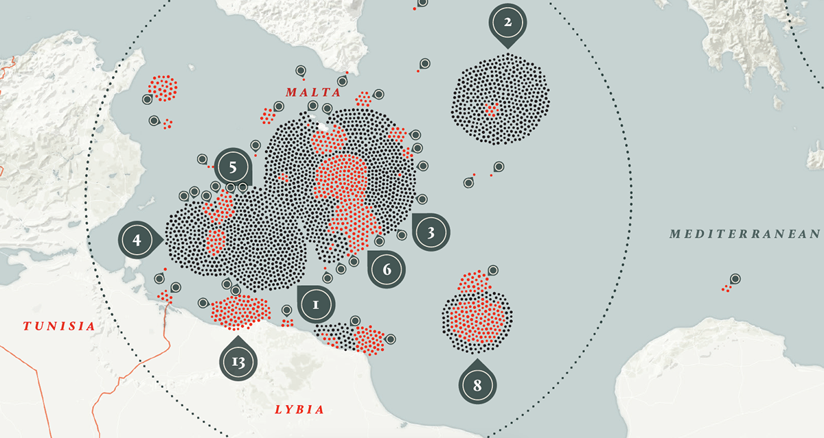 Data data visualization CORRIERE DELLA SERA la lettura missing migrant migrants map infographic information information design cartography data journalism Refugees corriere