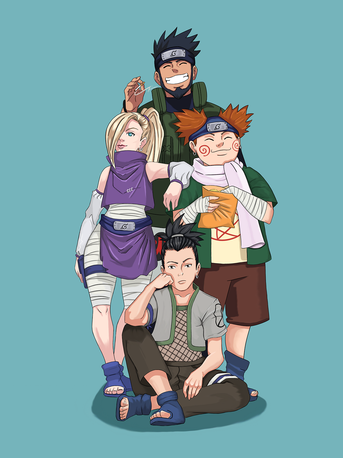 ILLUSTRATION  Ilustração naruto draw desenho ninja collab Collaborative