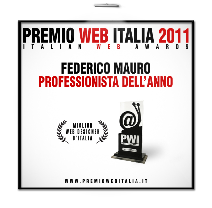 federico mauro best pwi Prêmio Web  italia italian web award italianwebawards assoweb 2011 miglior web
