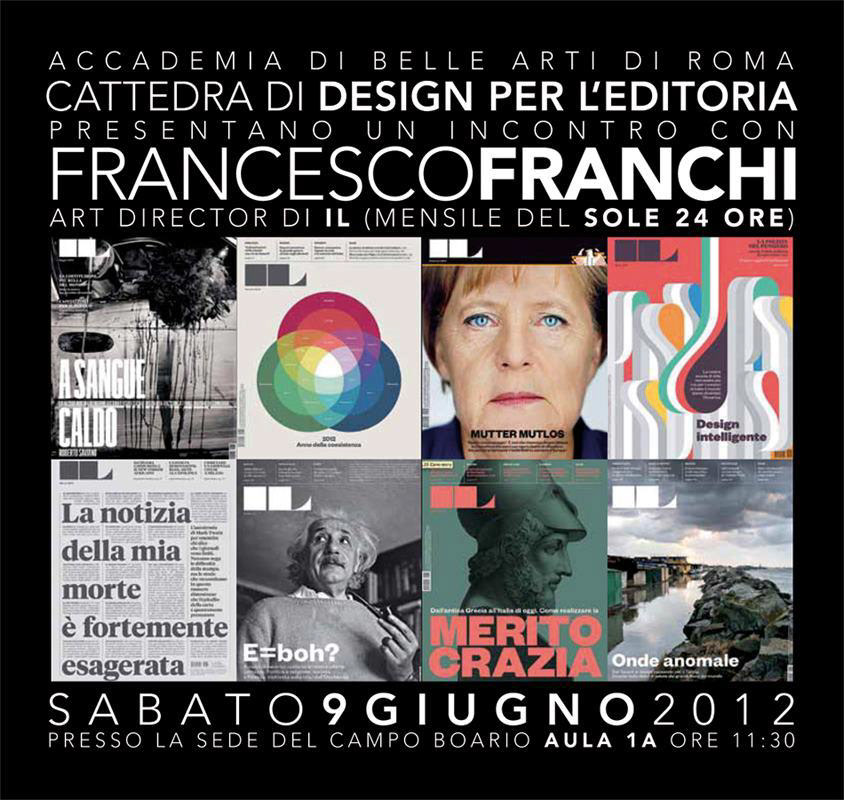francesco franchi Francesco Mazzenga Il ilsole24ore Accademia Belle Arti roma grafica editoriale fotogiornalismo