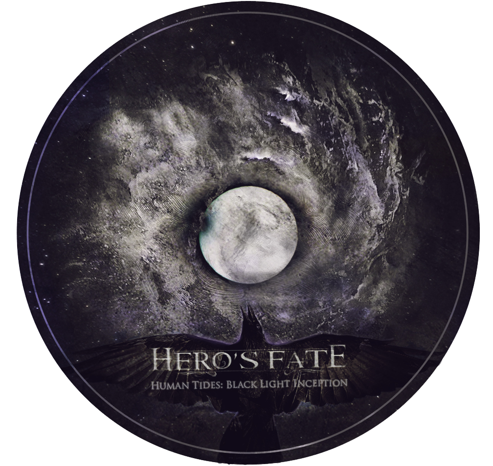hero's fate CD cover artwork music band black light cd layout vortex Metal art album cover Album cd booklet Aniartworks