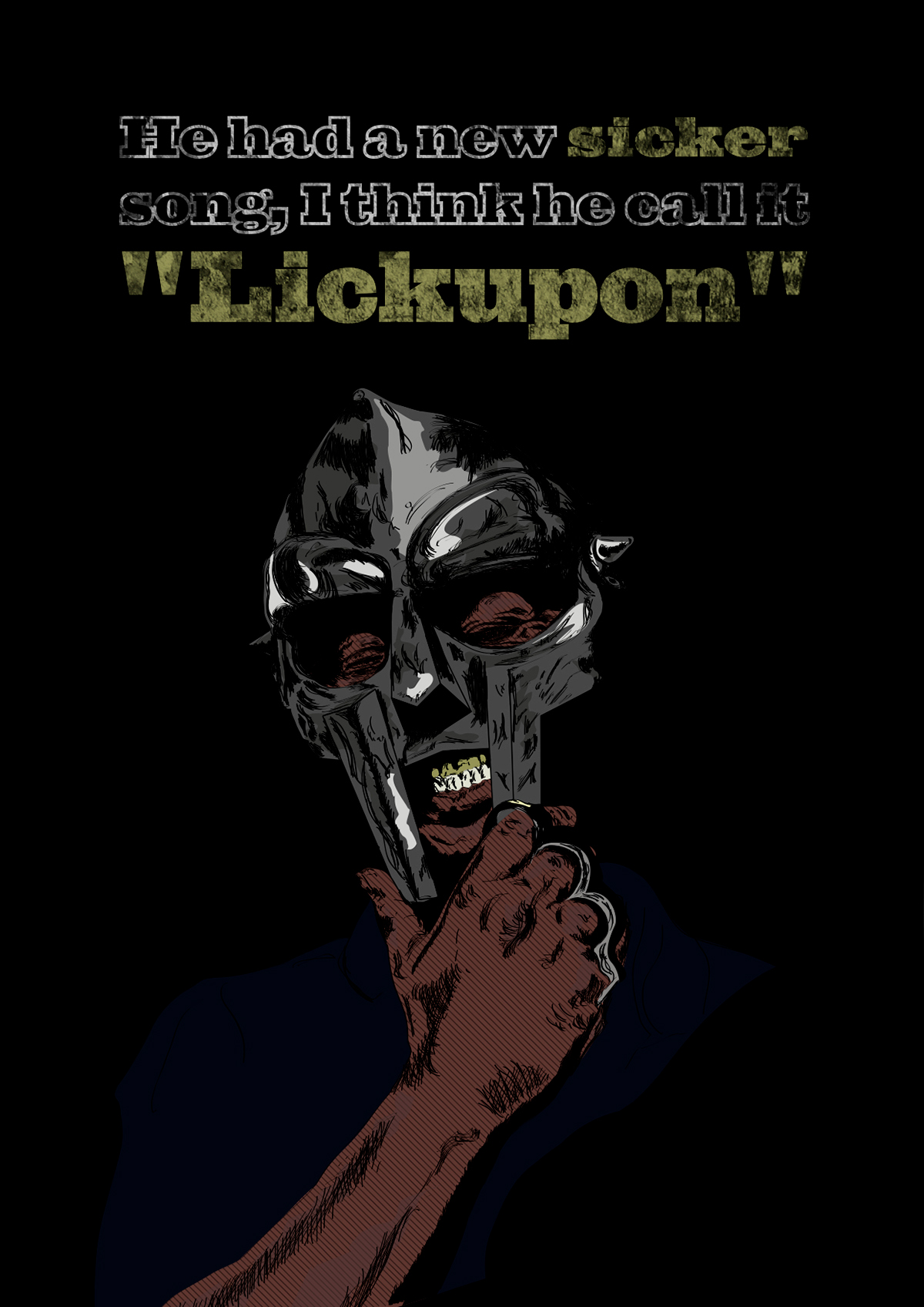 MF Doom hiphop hip hop underground doom mask metal ILLUSTRATION 