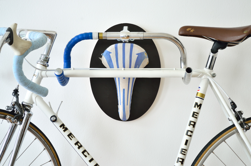 bicycle hanger upcycling bicycle parts handle bar stem Bicycle Rack wandhalterung bike storage Bike wall mount