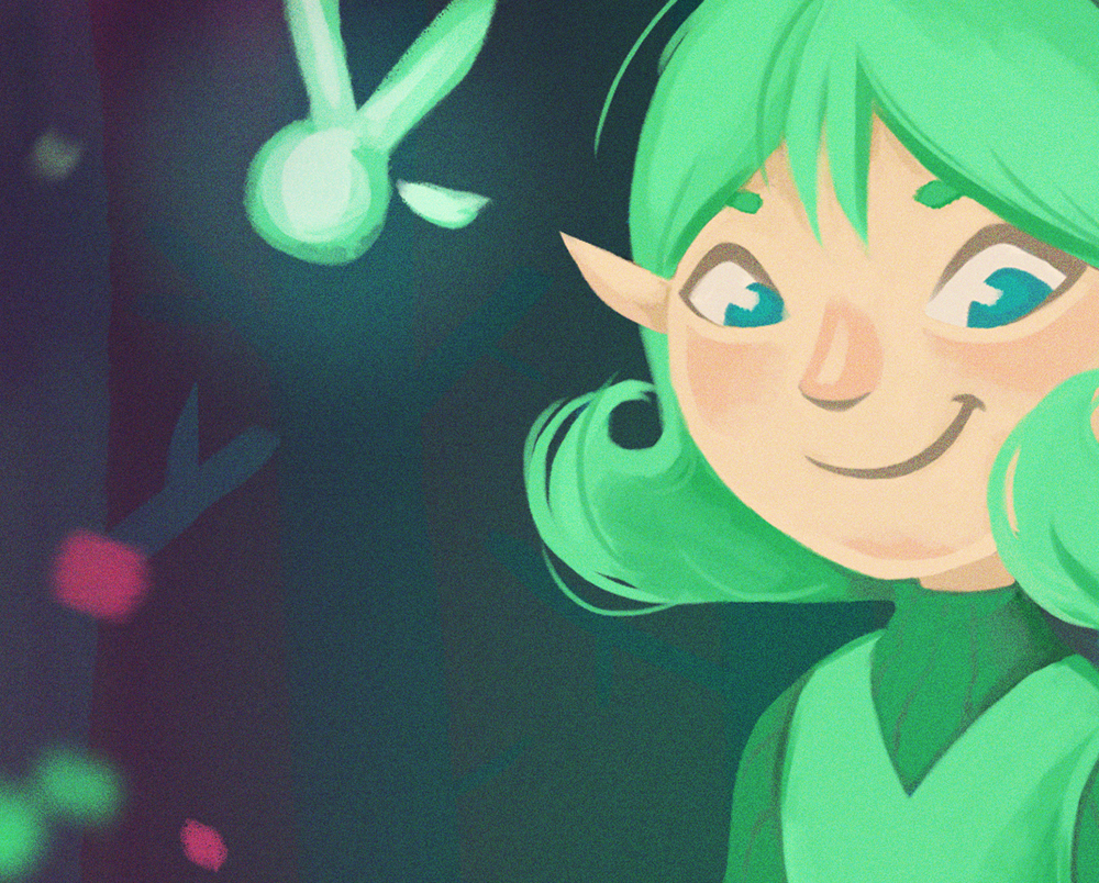 saria zelda Ocarina Of Time green girl game