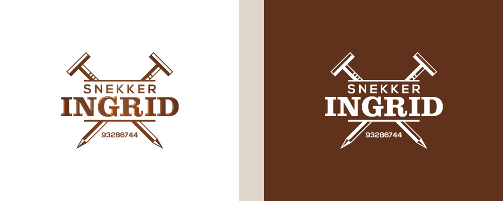 Logo Design brand identity Logo presentation carpentry logo