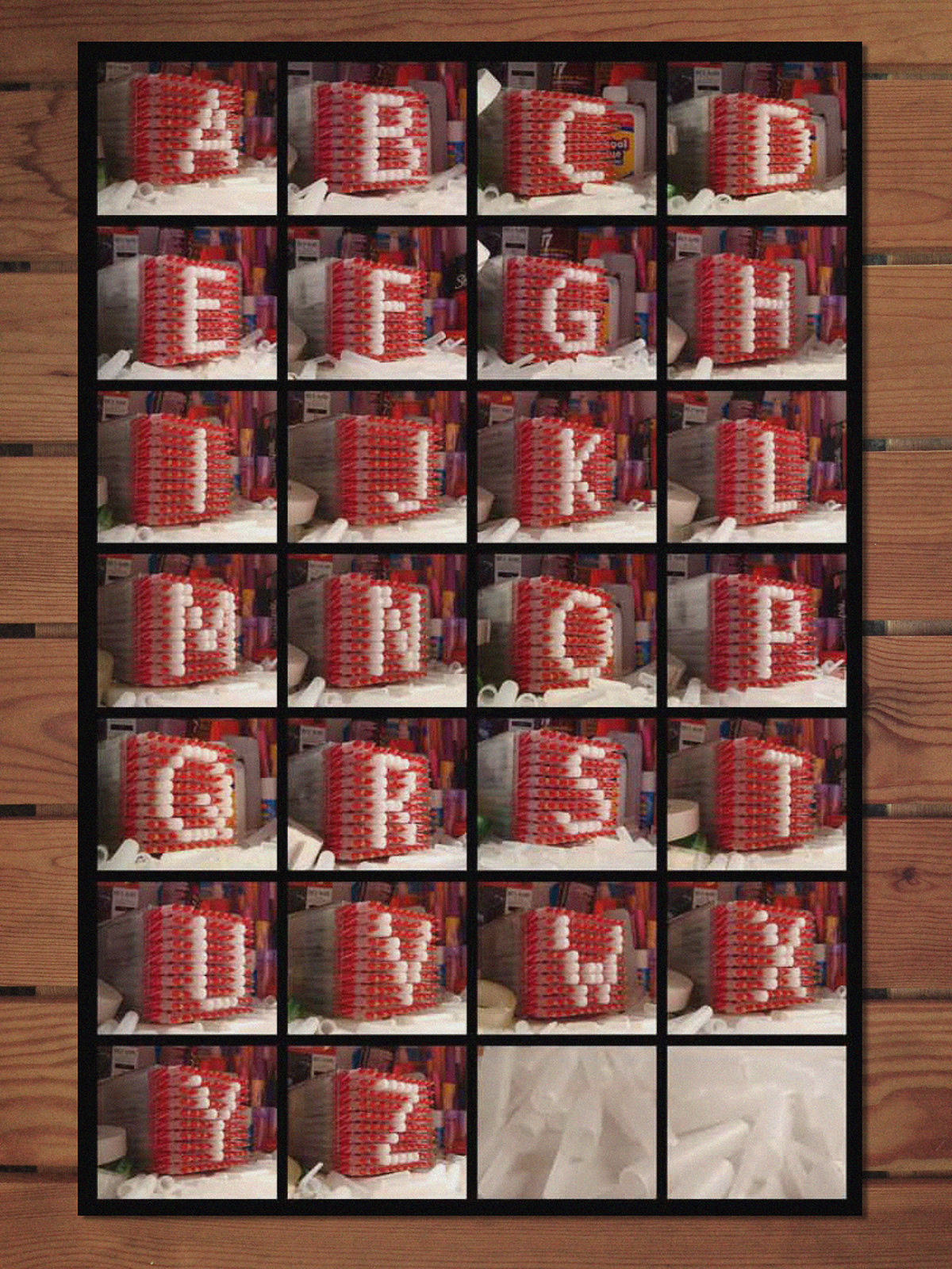 type pens photos alphabet DotMatrix