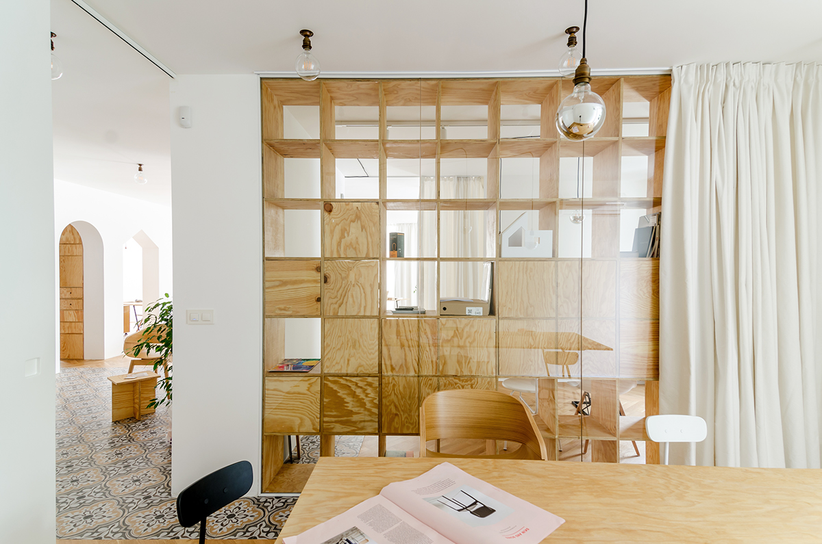 architecture Interior design anotherstudio Office Space  openspace plywood curtains plants