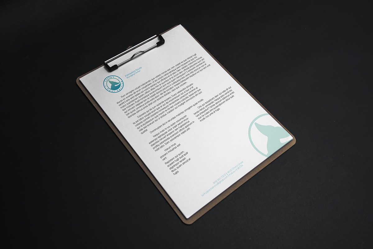 Pool water visual identity kailua Whale round