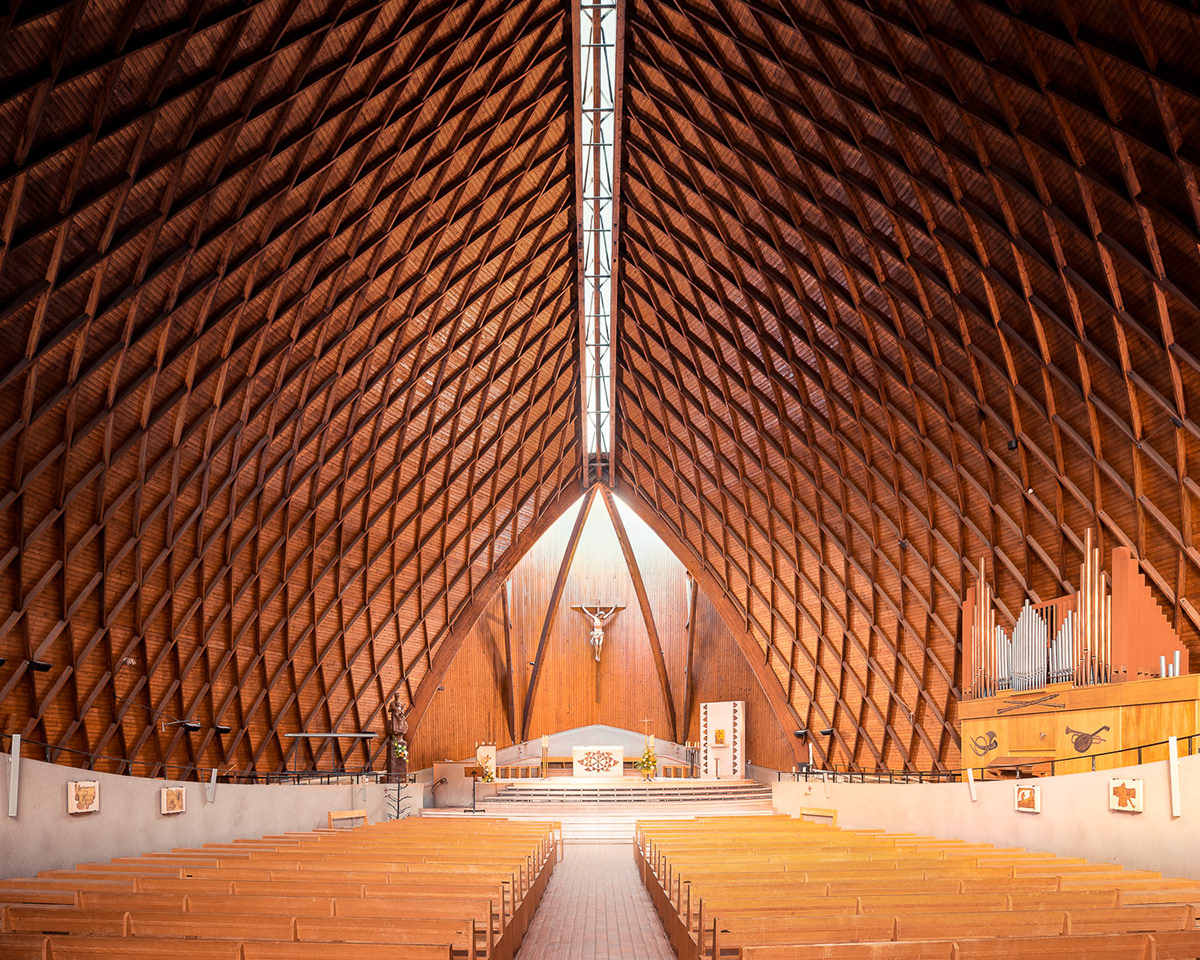 churches modern modernist concrete sacred Catholic spaces holy saint notre-dame