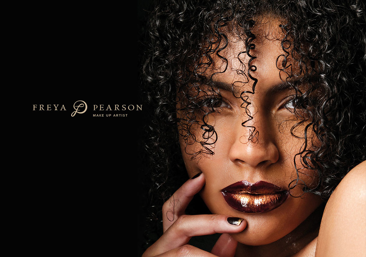 Make Up logo cream beauty design identity clean modern dark light Script Web artist photoshoot