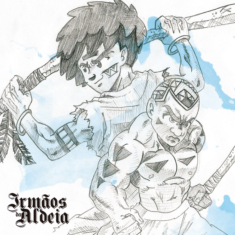 cultura indígena manga Drawing  ilustration Japão Brasil arte digital