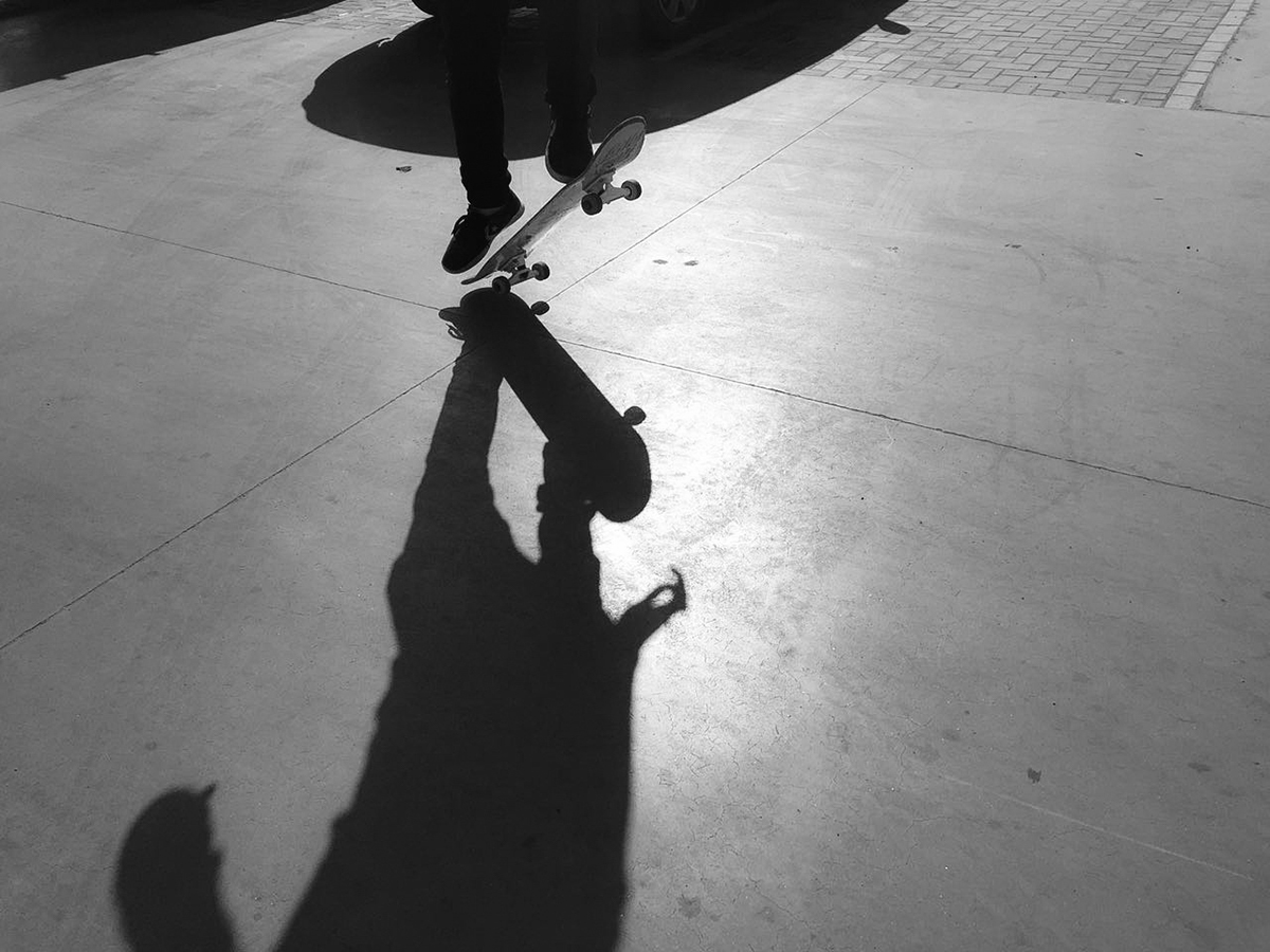 skate skateboard skateboarding black and white