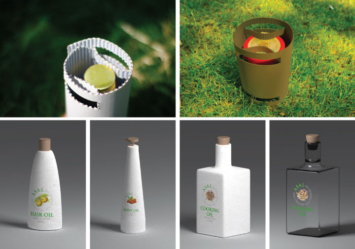 All Organic Oil Bottle surface graphics